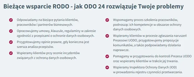 Obsługa RODO – wsparcie