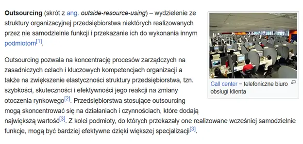 Definicja outsourcingu
