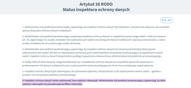 Outsourcing IOD – Outsourcing funkcji Inspektora Ochrony Danych 